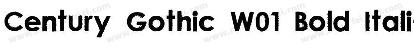 Century Gothic W01 Bold Itali字体转换